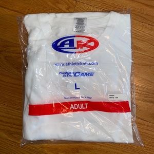ATHLETIC KNIT MENS WHITE HOCKEY JERSEYS